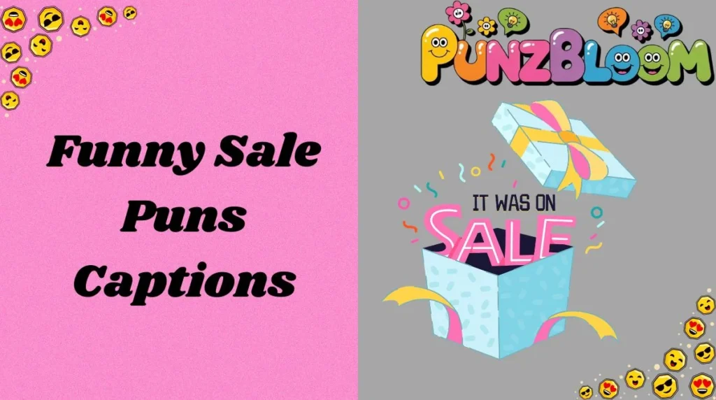 Funny Sale Puns Captions